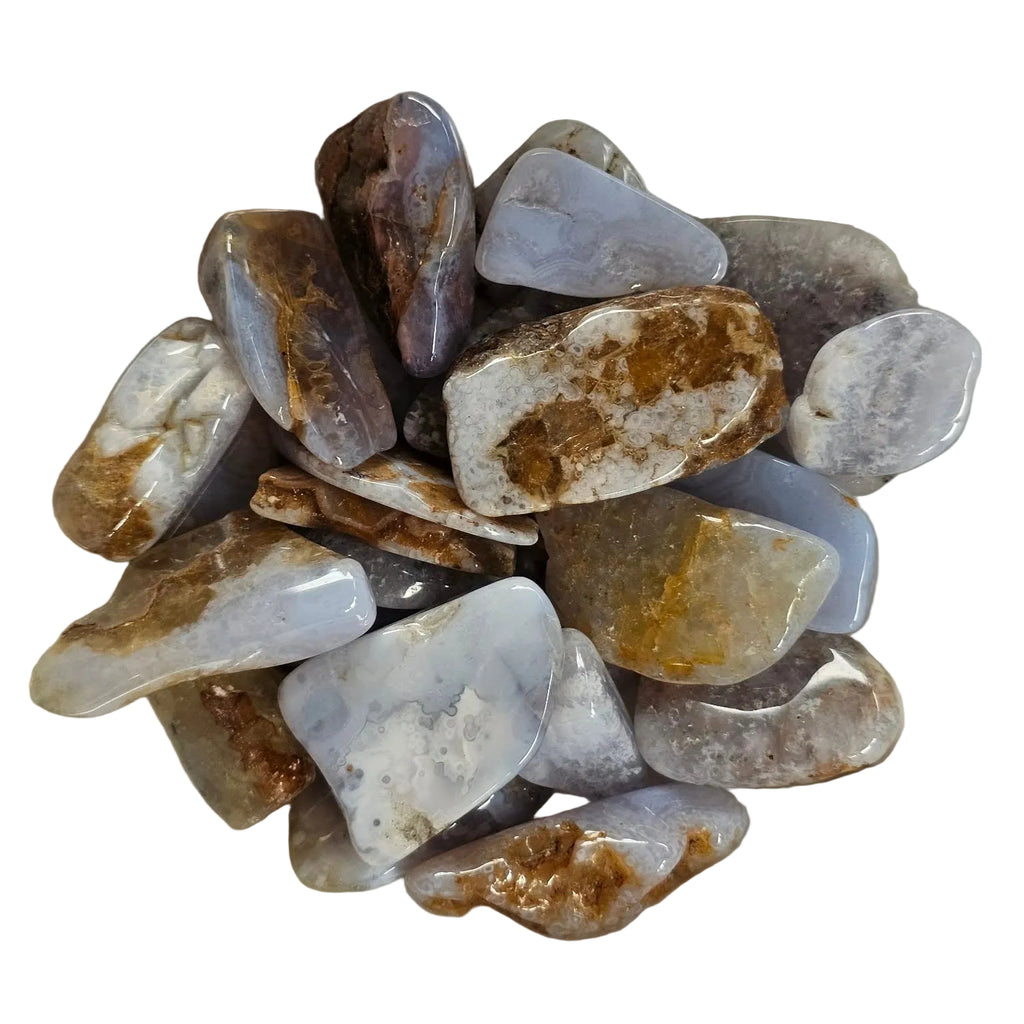 Blue Lace Agate - Tumbled Stone