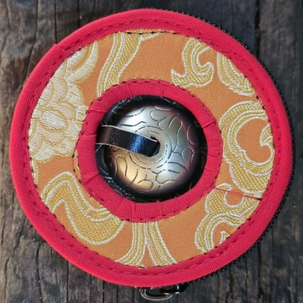 Tingsha Cymbal w/Bag 7cm - Flat Dragon