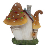 Mushroom House Narrow LED Light-Up 20cm