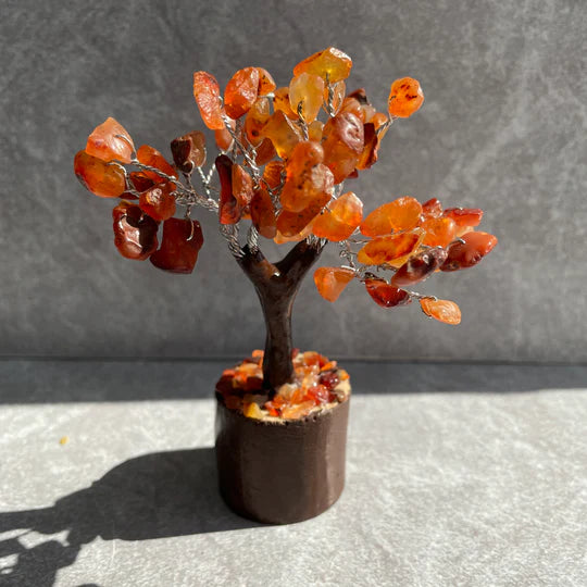 Crystal Chip Tree Mini - Carnelian