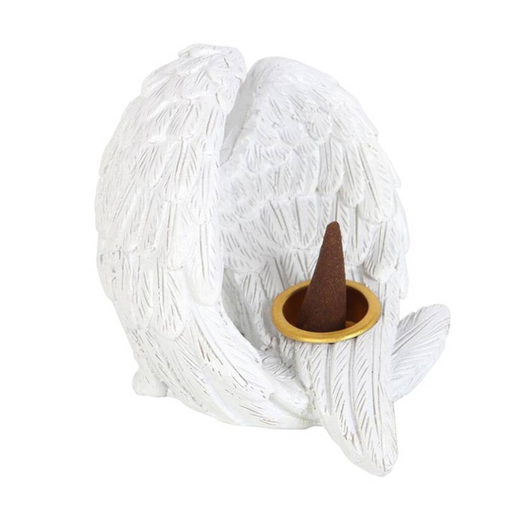 Angel wing incense burner