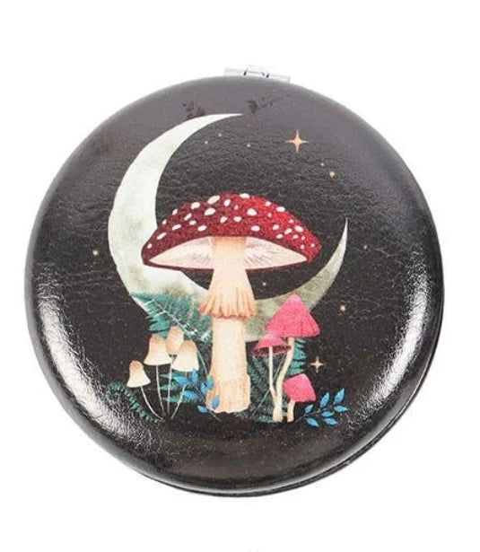 Dark Forest Compact Mirror - Mystical Moon