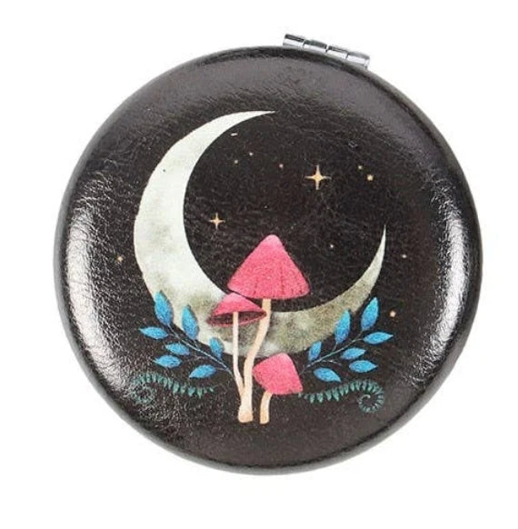 Dark Forest Compact Mirror - Mushroom