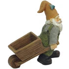 Gnome with Wheel Barrow 8cm