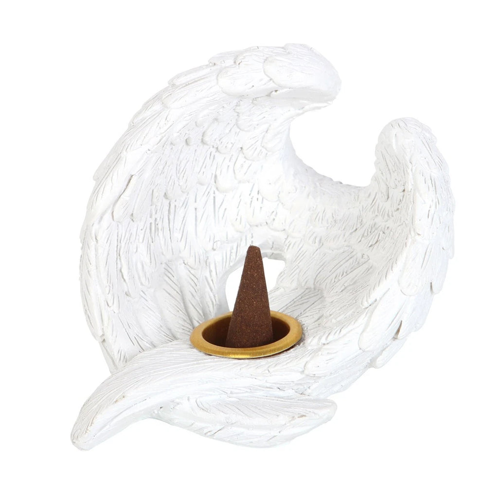 Angel wing incense burner
