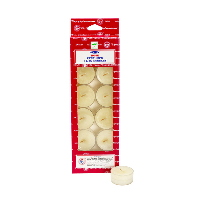 Satya Tealight Candles Pack 12 - Rose