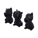 Three Wise Kitties  8.8cm