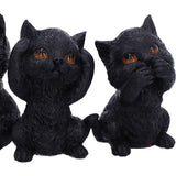 Three Wise Kitties  8.8cm