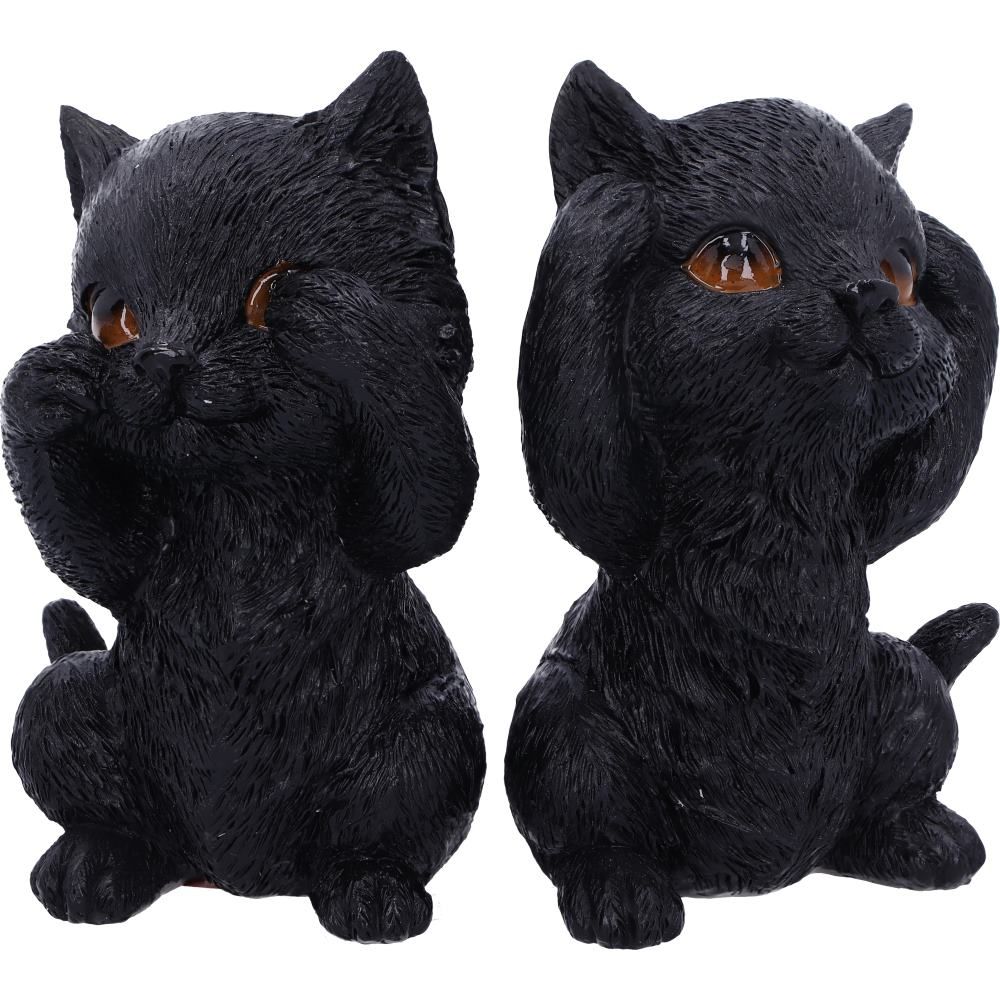 Three Wise Kitties  8.8cm