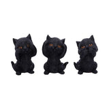 Three Wise Kitties  8.8cm