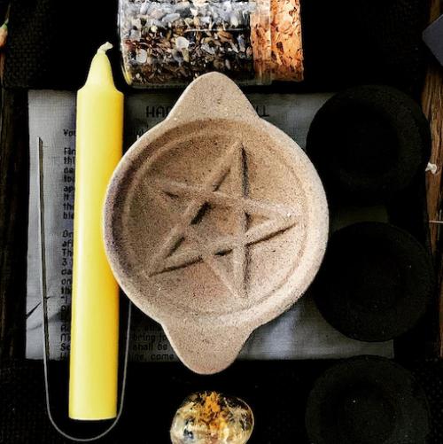 Ceramic Pentagram Charcoal Burner