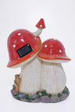 Red Mushroom Fairy House LED Solar FV369