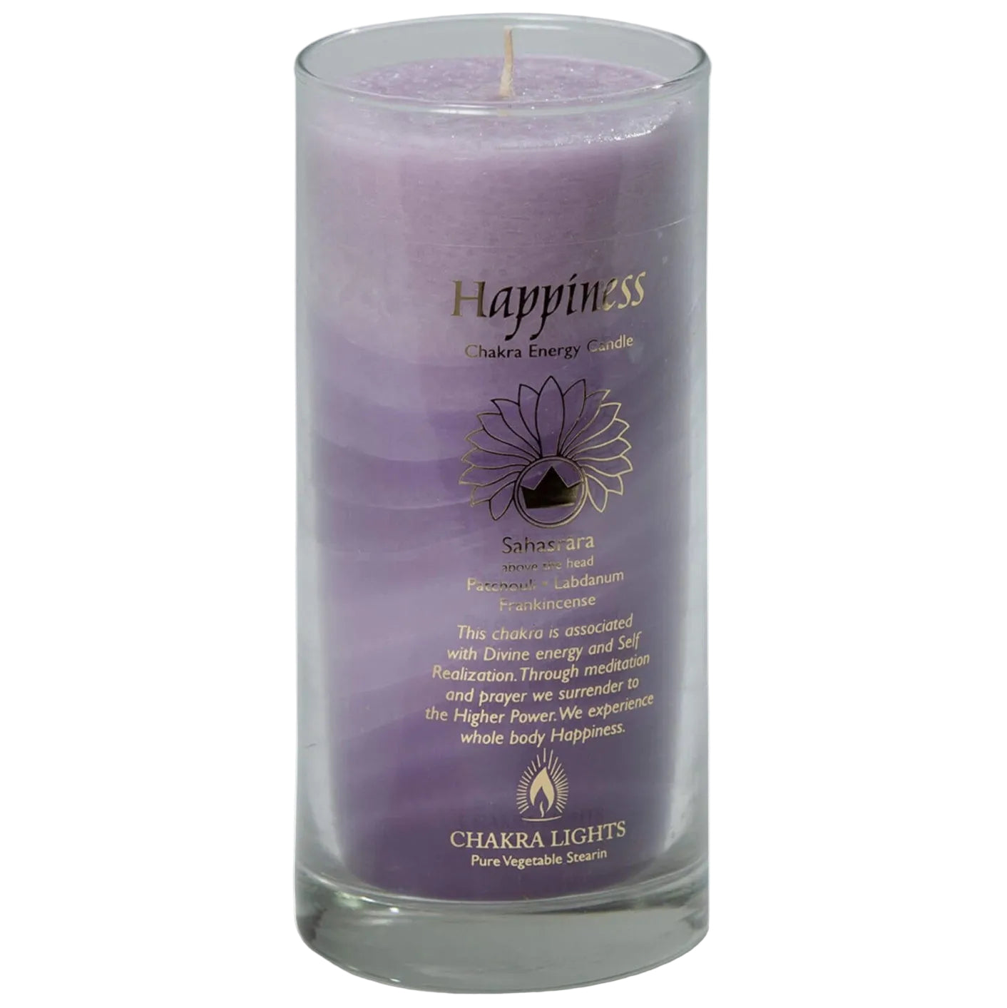 Scented Chakra Jar Candle - Crown Chakra Sahasrara Happiness