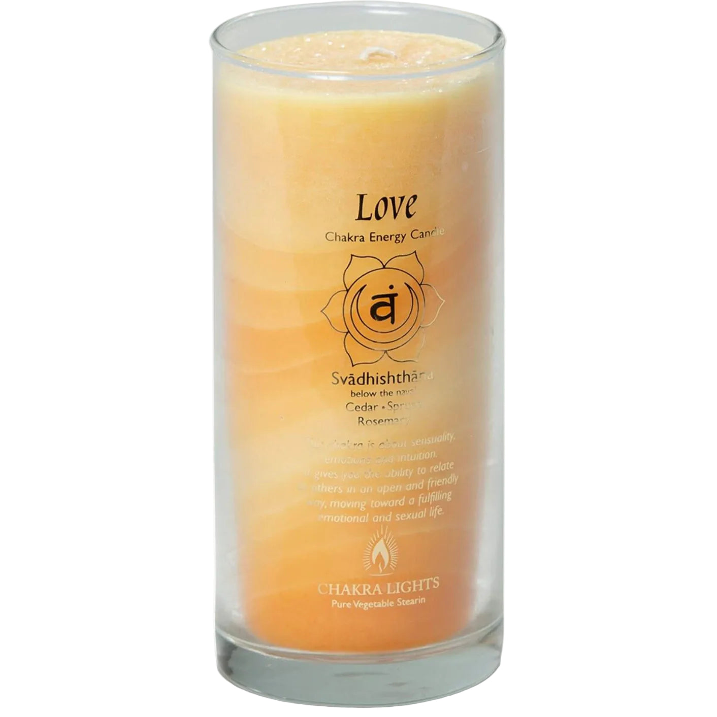 Scented Chakra Jar Candle - Sacral Chakra Svadhishthana Love