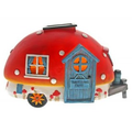 Travelling Fairy Caravan Red LED Solar FV370