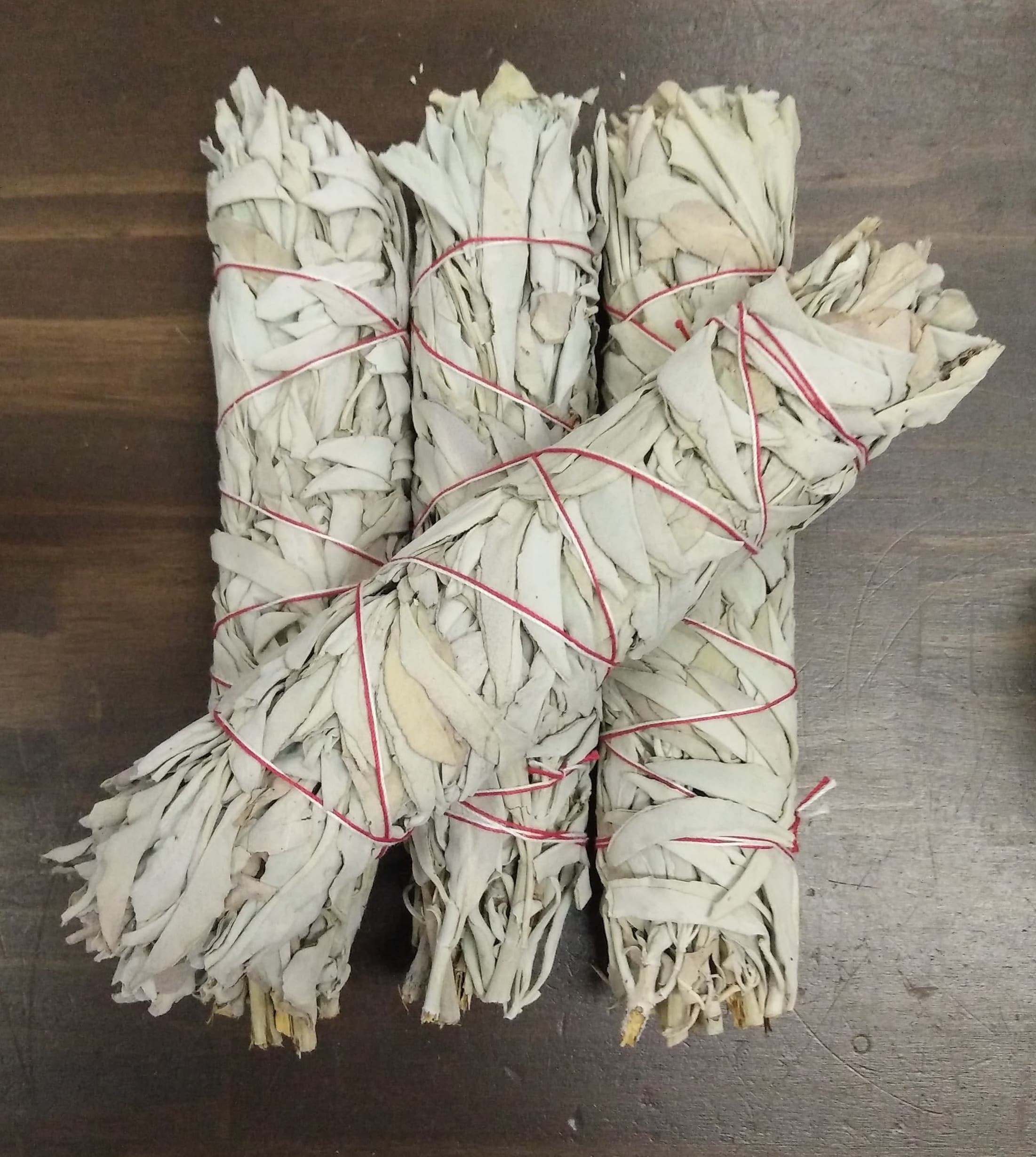 White Sage Smudge Wand Unpackaged