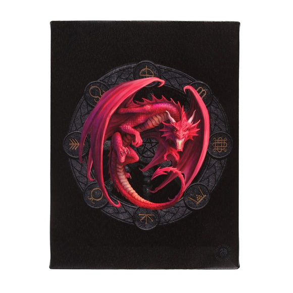Lammas Dragon Canvas 19x25cm - Anne Stokes