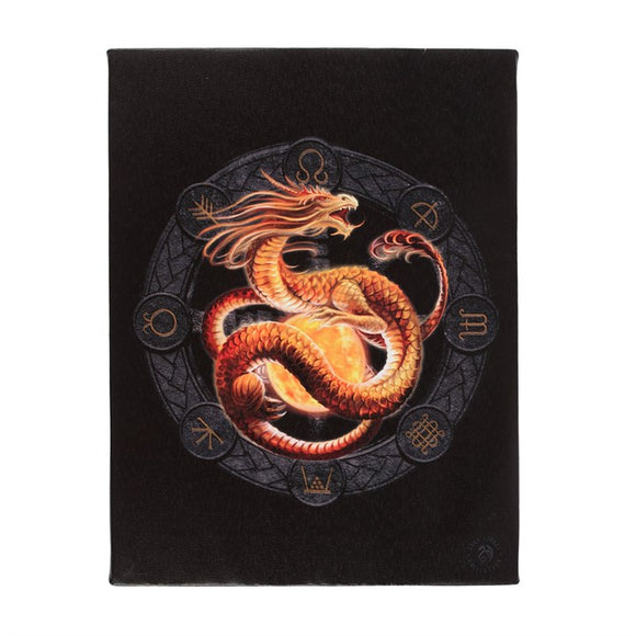 Litha Dragon Canvas 19x25cm - Anne Stokes