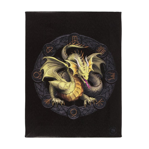 Mabon Dragon Canvas 19x25cm - Anne Stokes