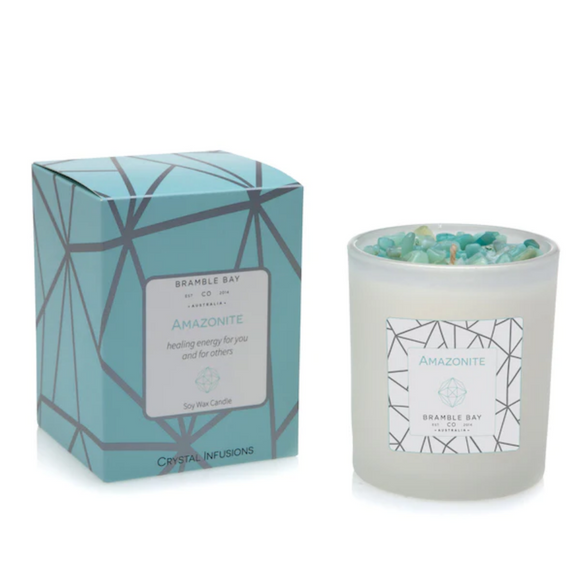 Amazonite - Crystal Infusions Candle