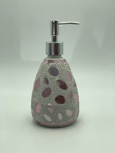 Mosaic Soap Dispenser - Pink Pebble