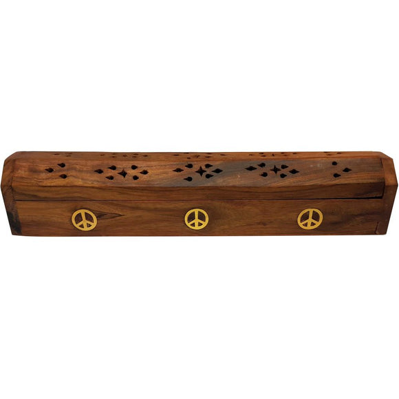 Timber Incense Box - Peace