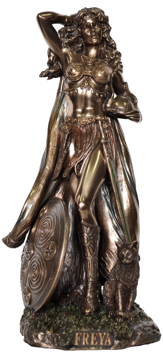 Freya - Norse Goddess of Love & Beauty - Cold-Cast Bronze