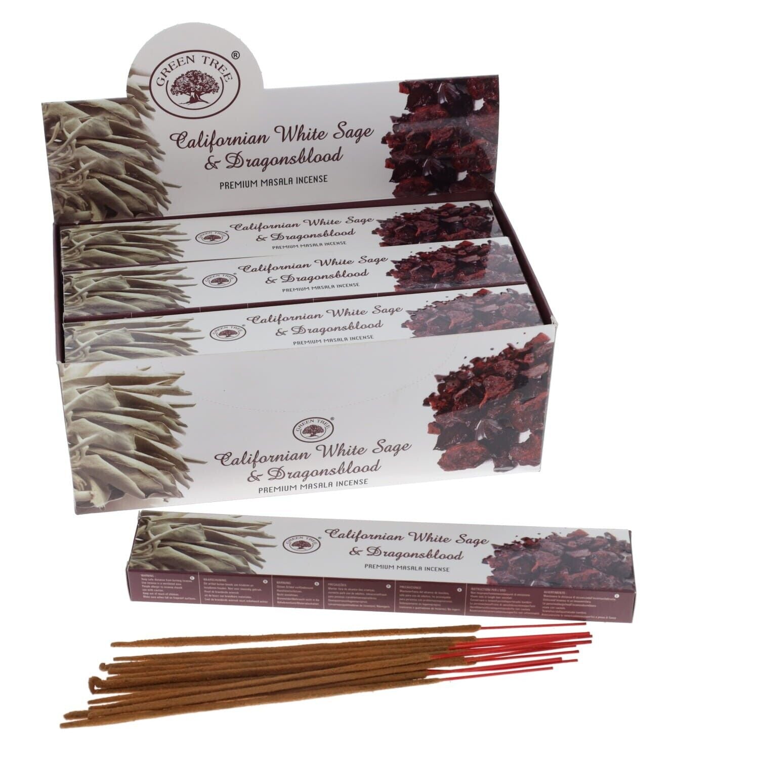 Green Tree Incense - Californian White Sage & Dragons Blood