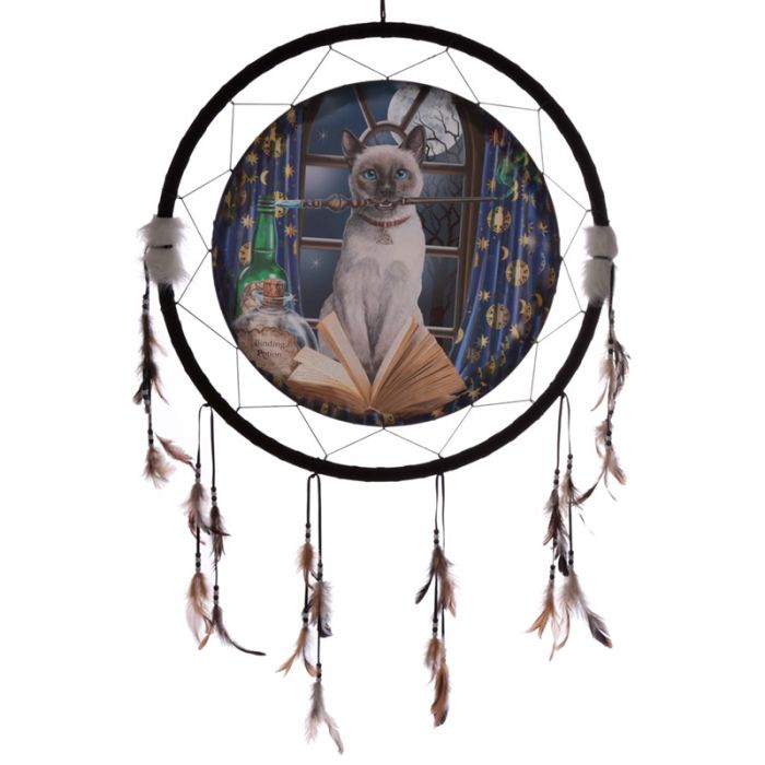 Hocus Pocus Cat Dreamcatcher 60cm (Lisa Parker)
