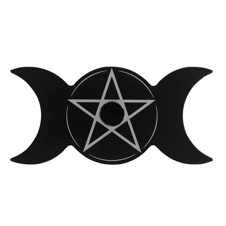 Triple Moon Spell Wish Candle Holder