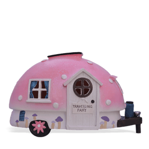 Travelling Fairy Caravan Pink LED Solar FV380