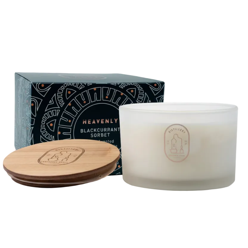 HEAVENLY Blackcurrant Sorbet 450g Distillery Vegan Soy Candle