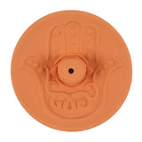 Hamsa Terracotta Incense Plate