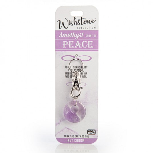 Amethyst - Peace - Key Charm