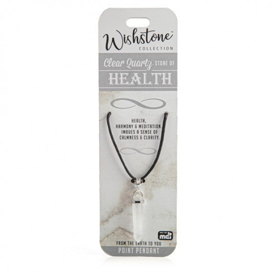 Clear Quartz - Health - Point Pendant