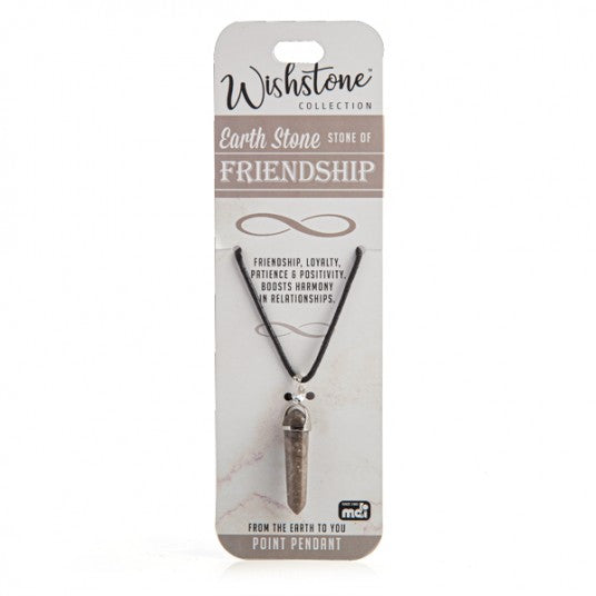 Earth Stone - Friendship - Point Pendant