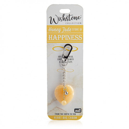 Honey Jade - Happiness - Heart Bag Charm