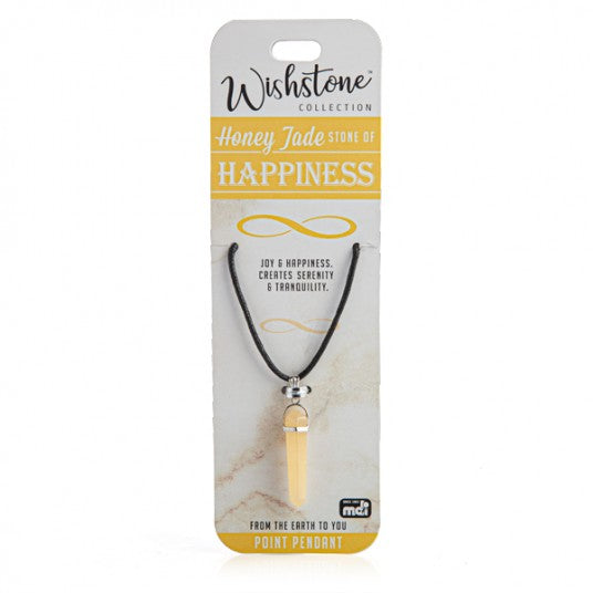 Honey Jade - Happiness - Point Pendant