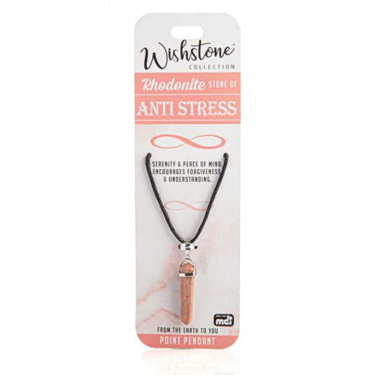 Rhodonite - Antistress - Point Pendant