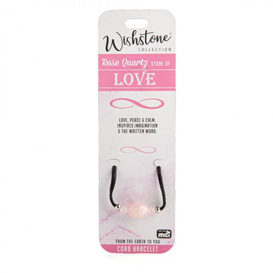 Rose Quartz - Love - Cord Bracelet
