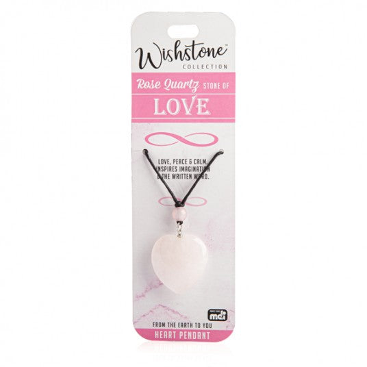 Rose Quartz - Love - Heart Pendant
