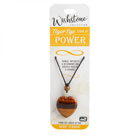 Tiger Eye - Power - Heart Pendant