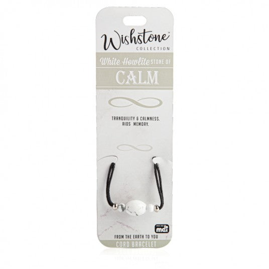 White Howlite - Calm - Cord Bracelet
