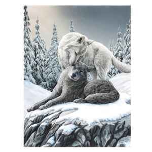 Snow Kisses Canvas 19x25cm ~ Lisa Parker