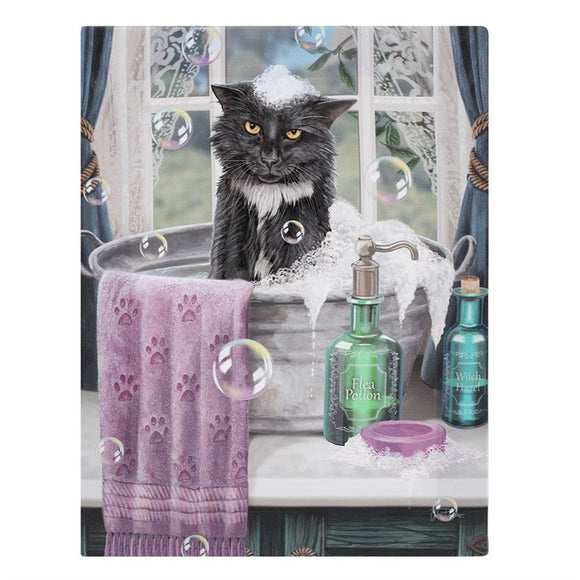 Bath Time Canvas  19x25cm ~ Lisa Parker