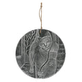 Silver 'A Brush With Magick' Terracotta Plaque by Lisa Parker