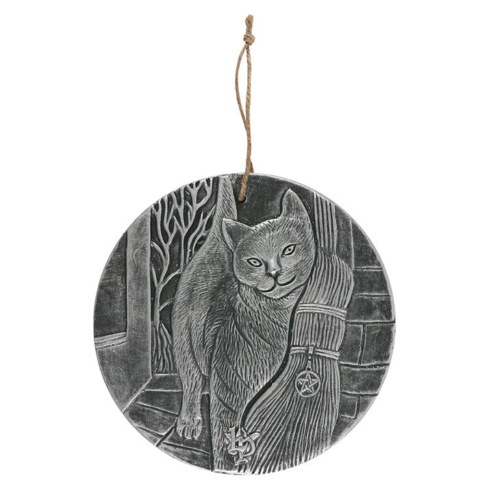 Silver 'A Brush With Magick' Terracotta Plaque by Lisa Parker