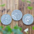 Silver 'Apache' Terracotta Plaque by Lisa Parker