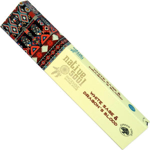 White Sage and Dragon's Blood - Native Soul Green Tree Incense