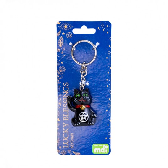 Lucky Black Cat Keychain
